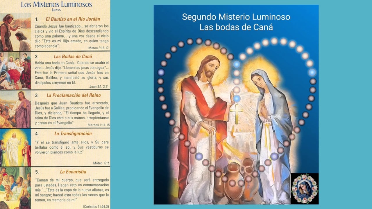 MISTERIOS LUMINOSOS DEL SANTO ROSARIO DEL D A JUEVES MISTERIOS LUMINOSOS DEL SANTO ROSARIO DEL D A JUEVES